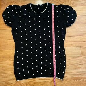 RED Valentino Black and White Polka Dot Tee